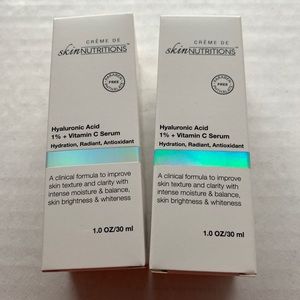 Qty (2) Skin Nutritions Hyaluronic Acid + Vitamin C Serum